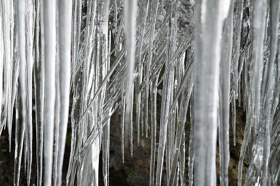 ice, icicle, cold, snow, frozen, stalactites, winter, frost HD wallpaper