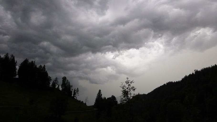 gewitterstimmung, nature, clouds, landscape, rain clouds, cloud - sky HD wallpaper