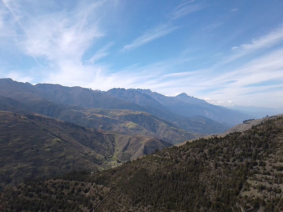 mountain, sky, nature, clouds, landscape, mountain landscape HD wallpaper