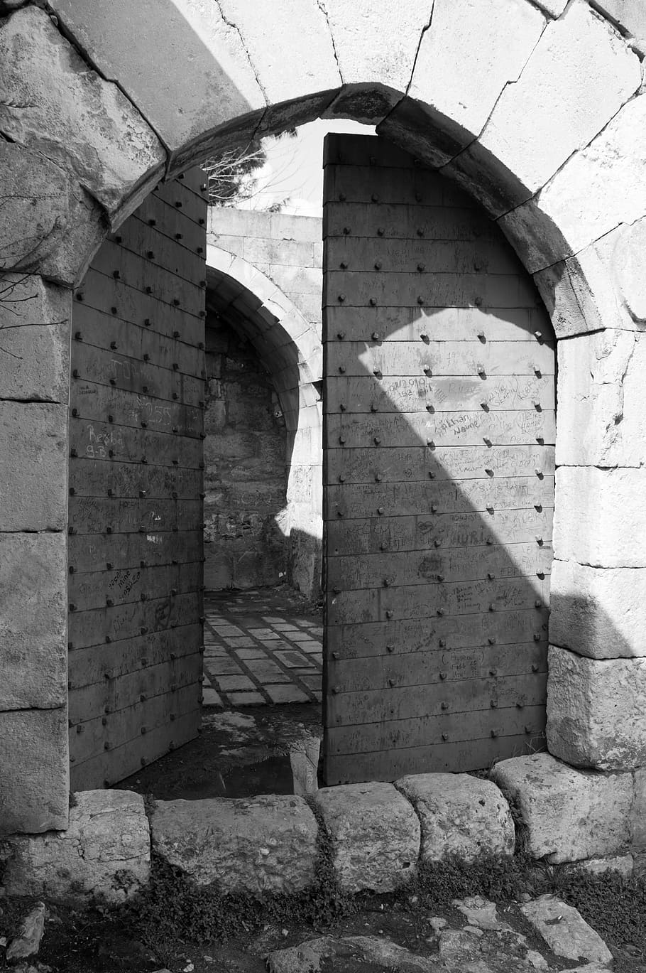 Goal, Shadow, Architecture, lighting, wall, stone wall, built structure HD wallpaper
