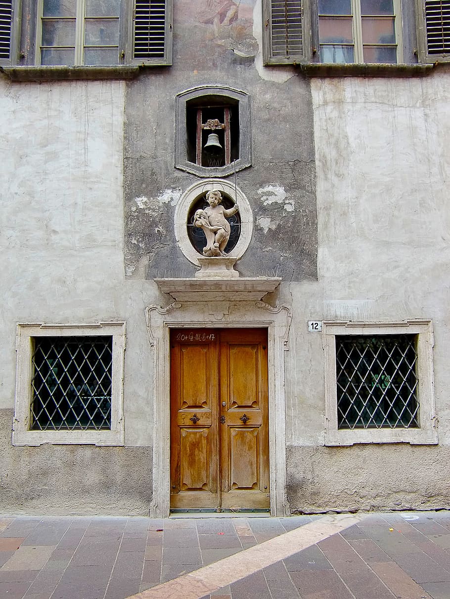 door, wooden door, input, old door, house entrance, goal, rustic, HD wallpaper