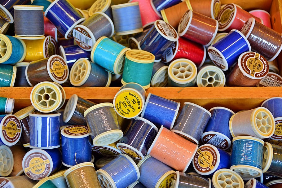 sewing thread, bobbin, hand labor, haberdashery, thread spool HD wallpaper
