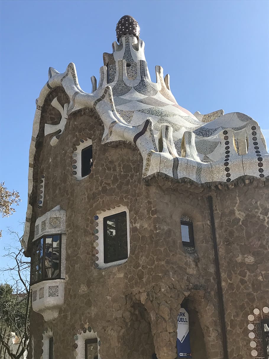 barcelona, parc güell, gaudi, architecture, antonio Gaudi, HD wallpaper