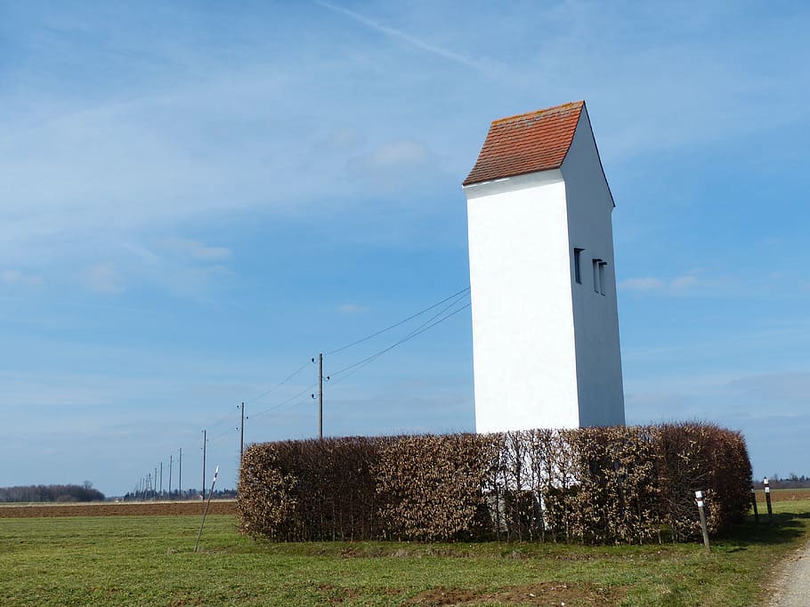 tower, home, building, architecture, power lines, electricity HD wallpaper