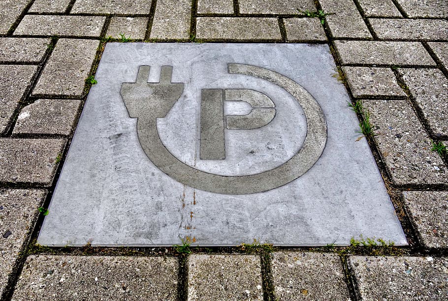 gray concrete pavement, street, brick, tile, stone, symbol HD wallpaper