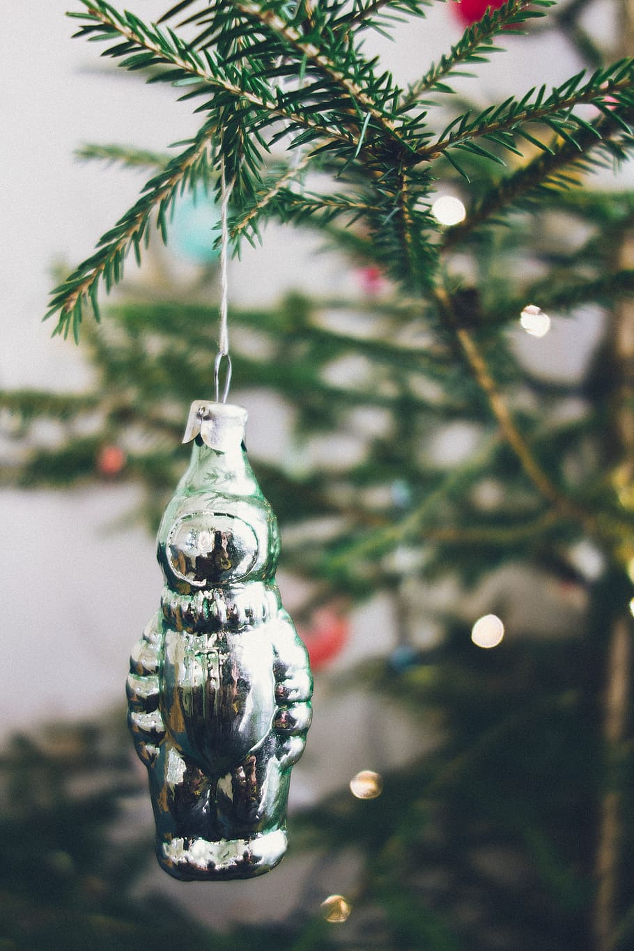 Vintage christmas-tree decoration, objects, winter, christmas Ornament HD wallpaper