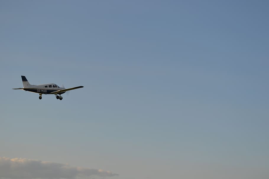 clouds, aircraft, flight, heaven, plane, sky, air vehicle, flying HD wallpaper