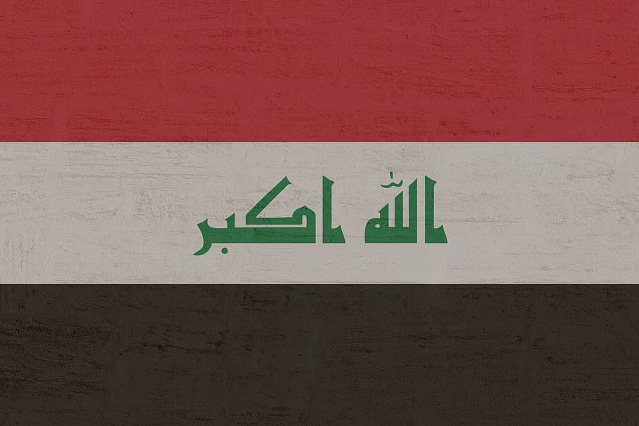 iraq, flag, communication, sign, text, wall - building feature HD wallpaper