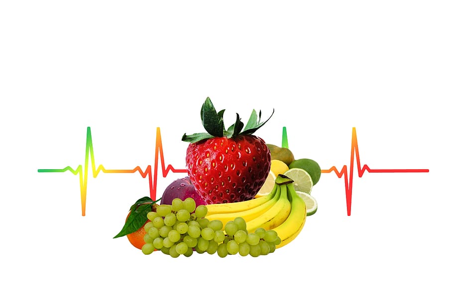 heart, health, pulse, strawberry, fruit, nutrition, vitamins, HD wallpaper