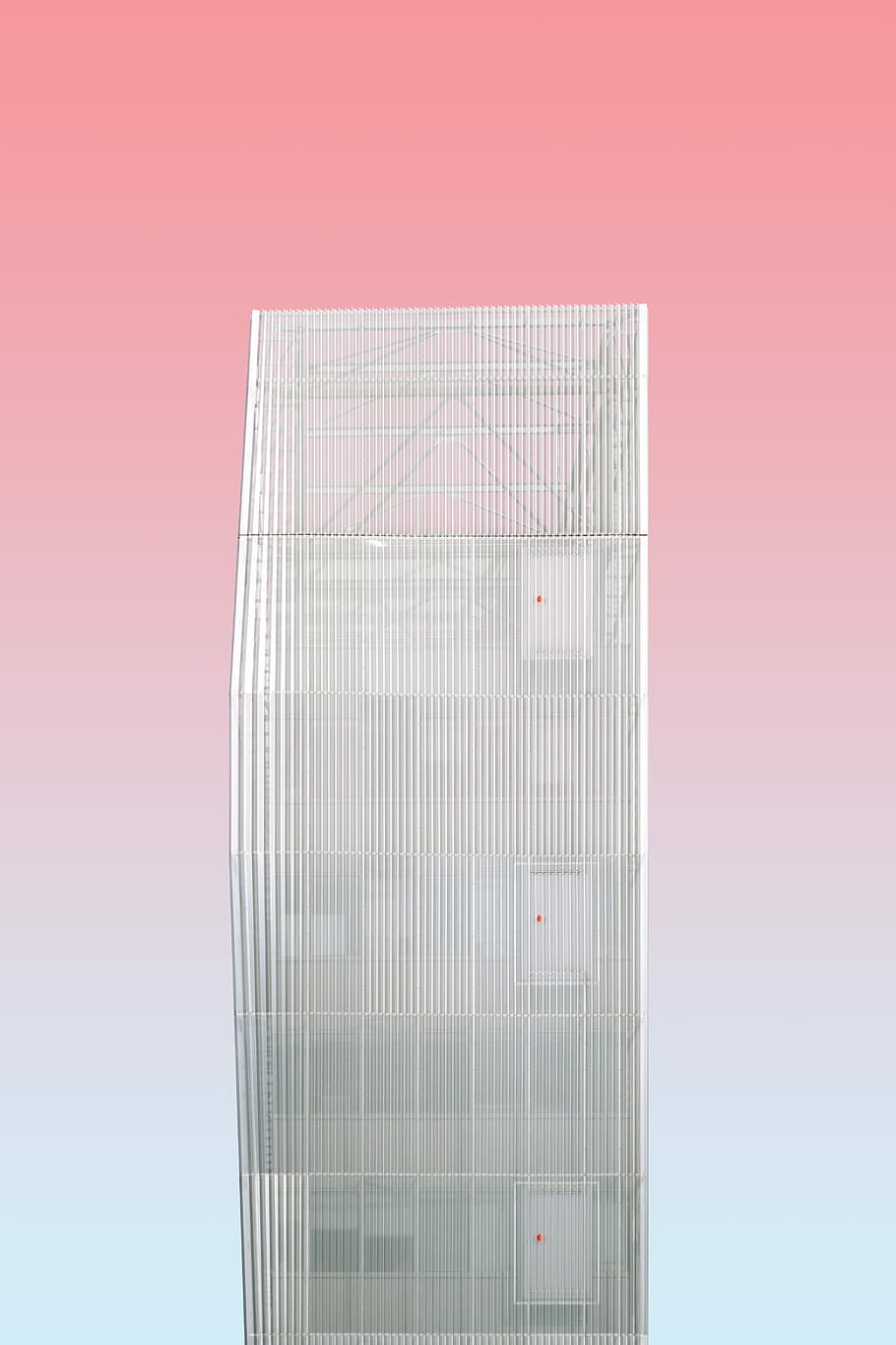 rectangular white metal frame, white metal frame, building, sky HD wallpaper