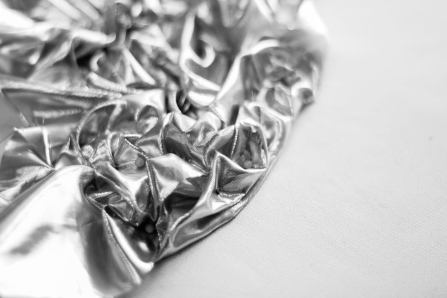 Fashion, Texture, Cold, silver, white background, studio shot HD wallpaper
