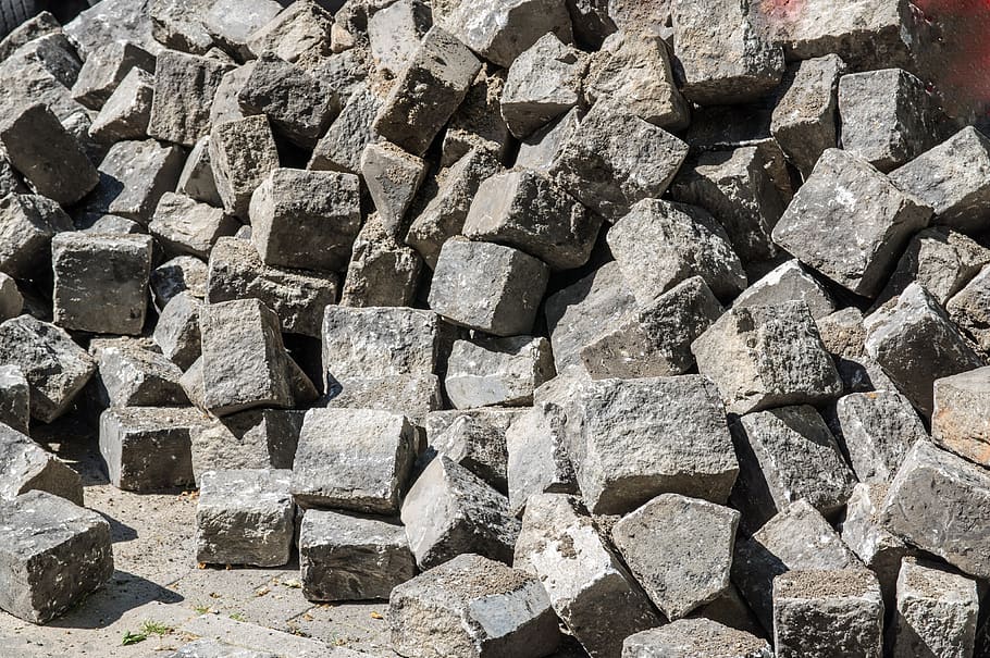 stone, berlin patch, paving stones, pattern, rau, background HD wallpaper