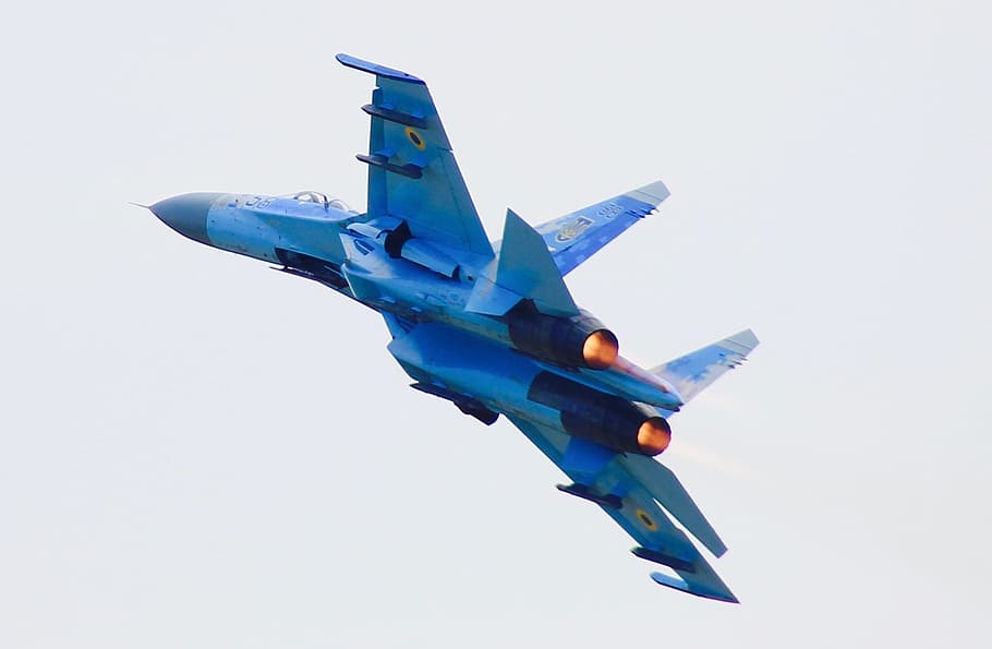 the plane, flying, su27, speed, flight, the height of the, airplane HD wallpaper