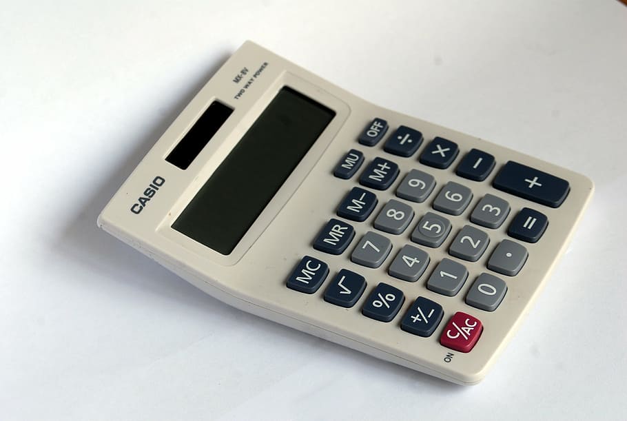 numbers, calculator, buttons, white, mathematics, office, business HD wallpaper