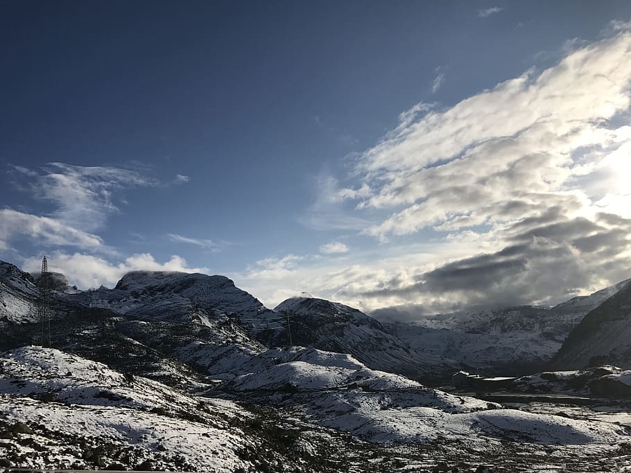 sky, mountains, clouds, landscape, outlook, switzerland, alpine HD wallpaper