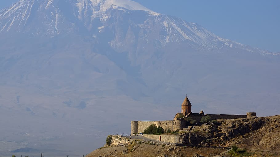 Khor Virap, Monastery, Ararat, Armenia, caucasus, landmark, HD wallpaper