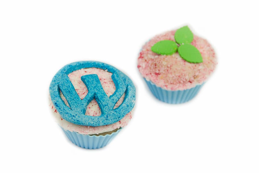cupcakes, wordpress, sweets, bakery, delicious, cream, design HD wallpaper