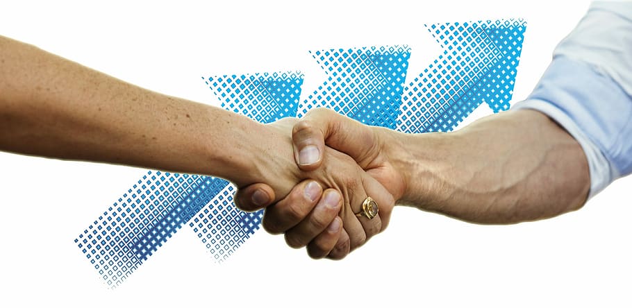 two persons shaking hands, handshake, success, personal, group HD wallpaper
