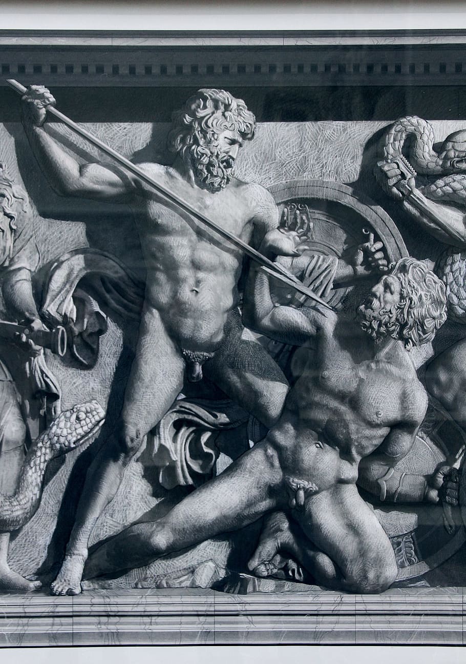 ancient, drawing, 3d, black, white, old, antique, bible, biblical HD wallpaper