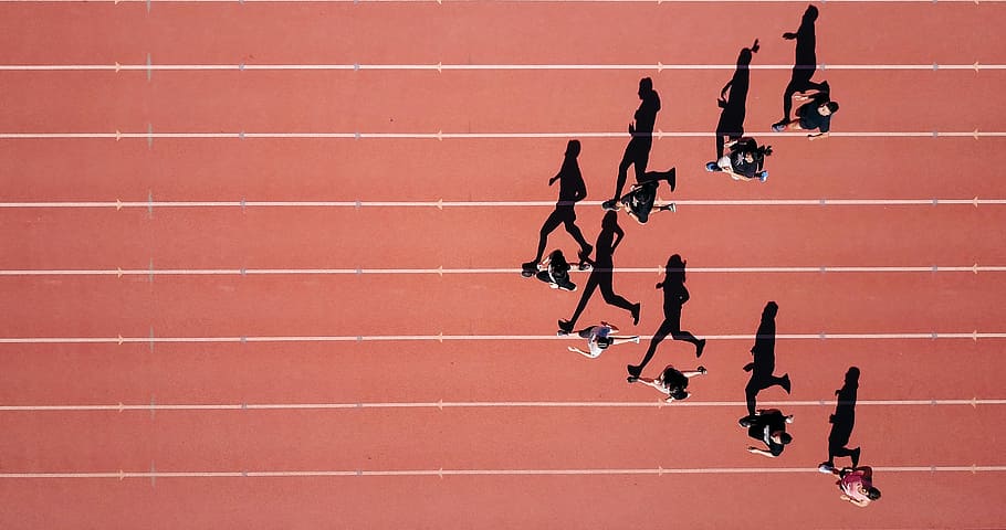 HD wallpaper: group of people running on stadium, people running on track  field | Wallpaper Flare