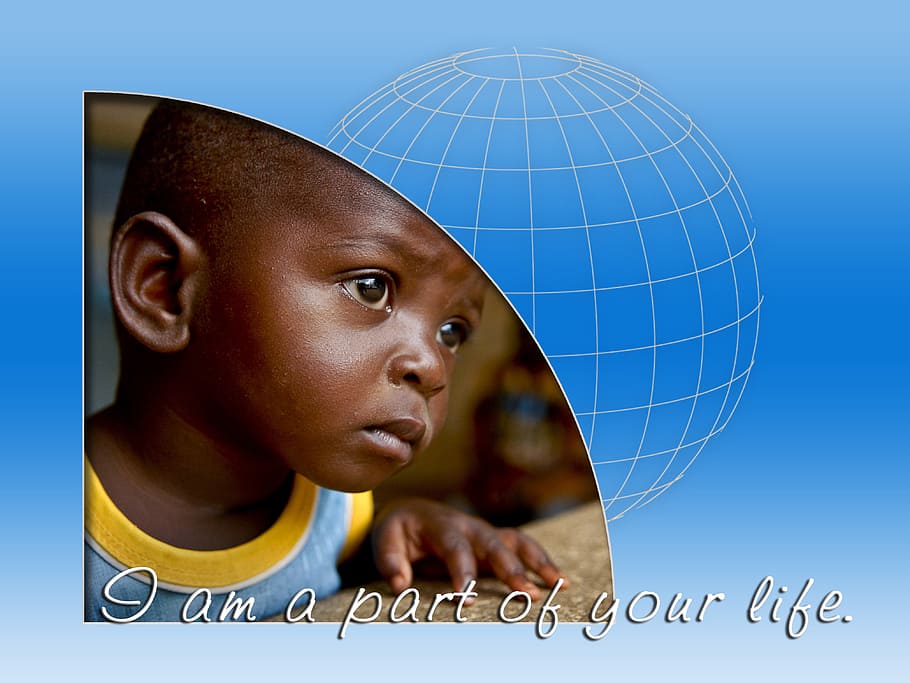 I am a part of your life, child, africans, dreams, boy, black, HD wallpaper
