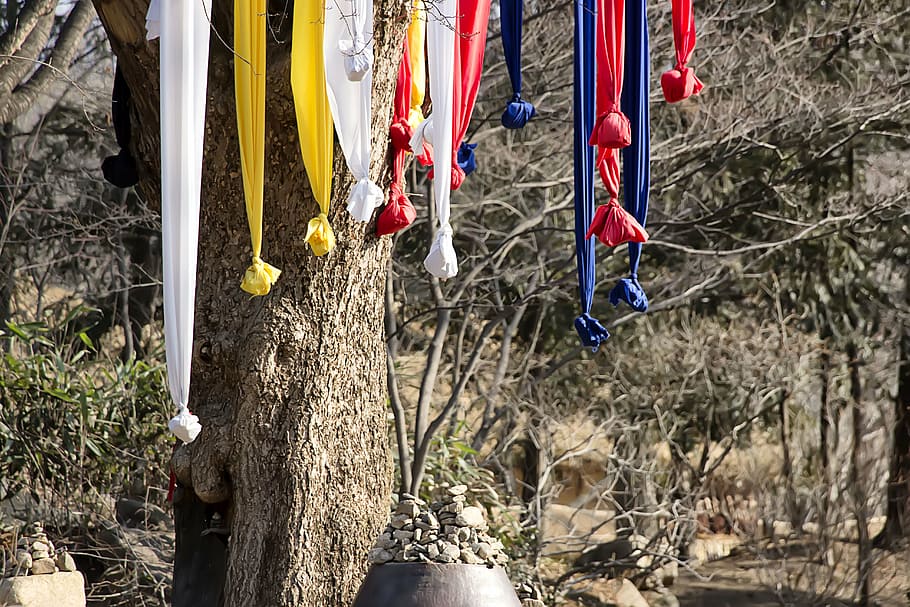 korean folk village, wish, in the new year, stone tower, prayer, HD wallpaper