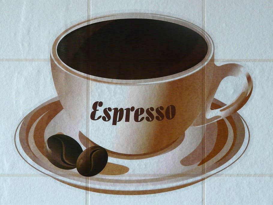 coffee cup, drawing, image, drink, pattern, fließem, paneling HD wallpaper