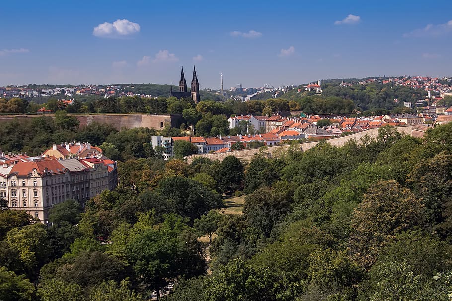 prague, nusle, vysehrad, czech, built structure, building exterior HD wallpaper
