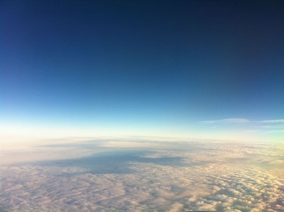 cloud, sky blue, himmel, fly, blue sky, escape, horizon, cloud - sky HD wallpaper