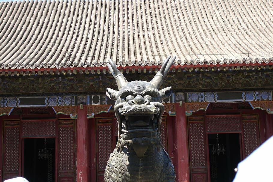 china, figure, mythical creatures, asia, architecture, cultures HD wallpaper