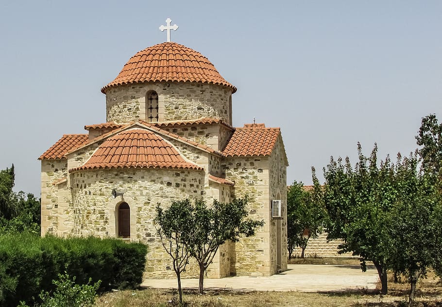 Cyprus, Dromolaxia, Chapel, Orthodox, religion, history, architecture, HD wallpaper