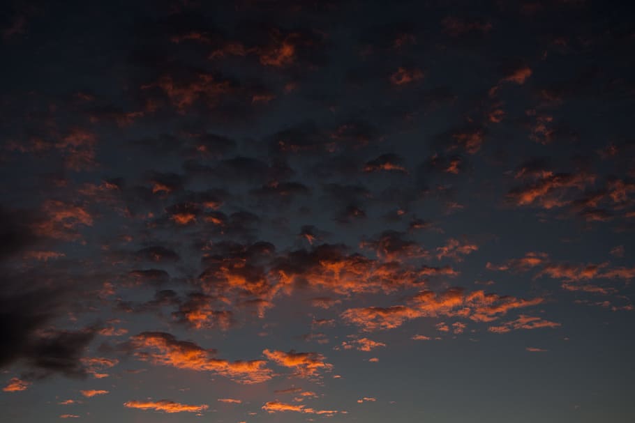 Sunrise, Clouds, Blue, Sky, Clear, sunny, beautiful, morning HD wallpaper