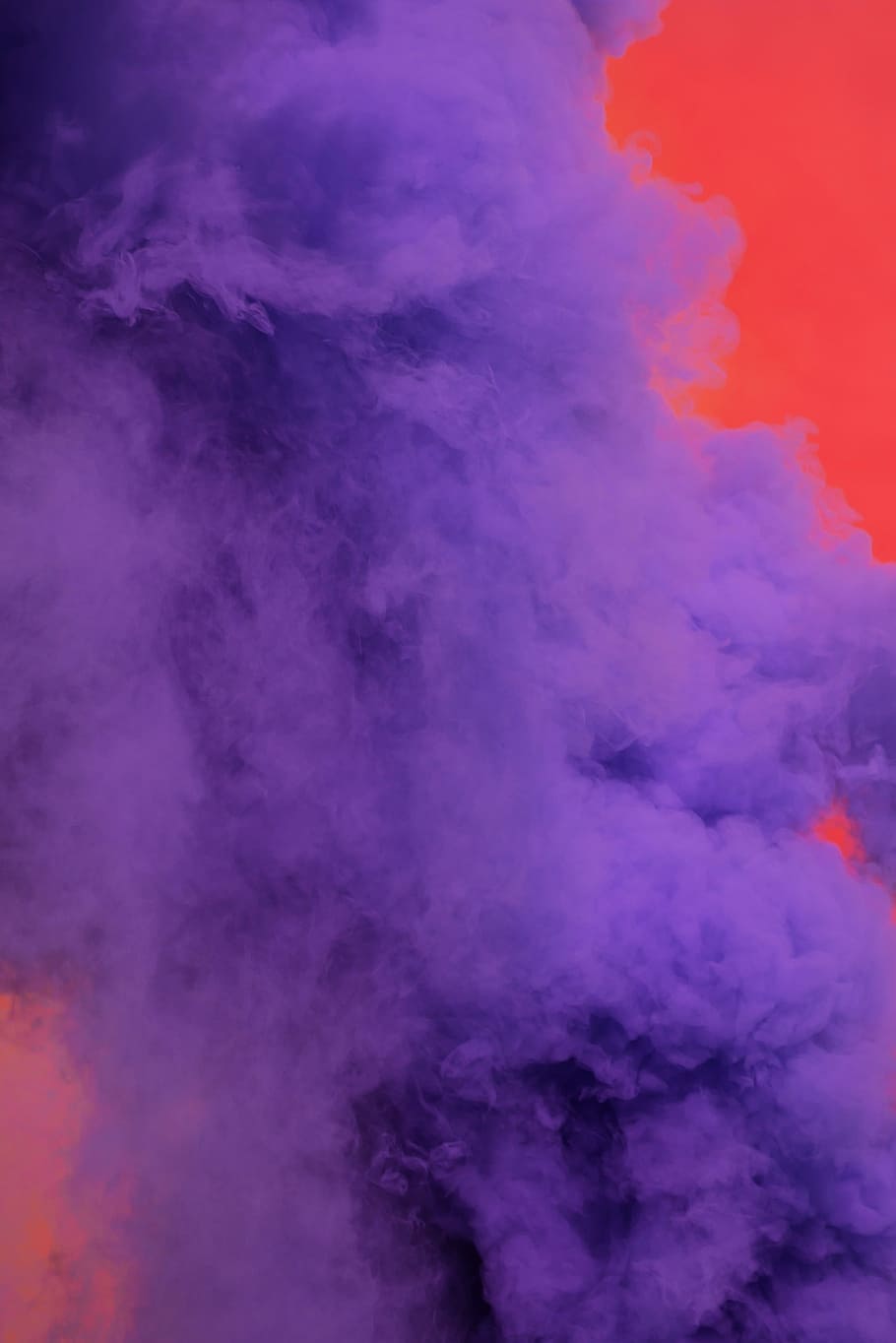 purple smoke, untitled, colorful, red, colour, smoke - physical structure, HD wallpaper