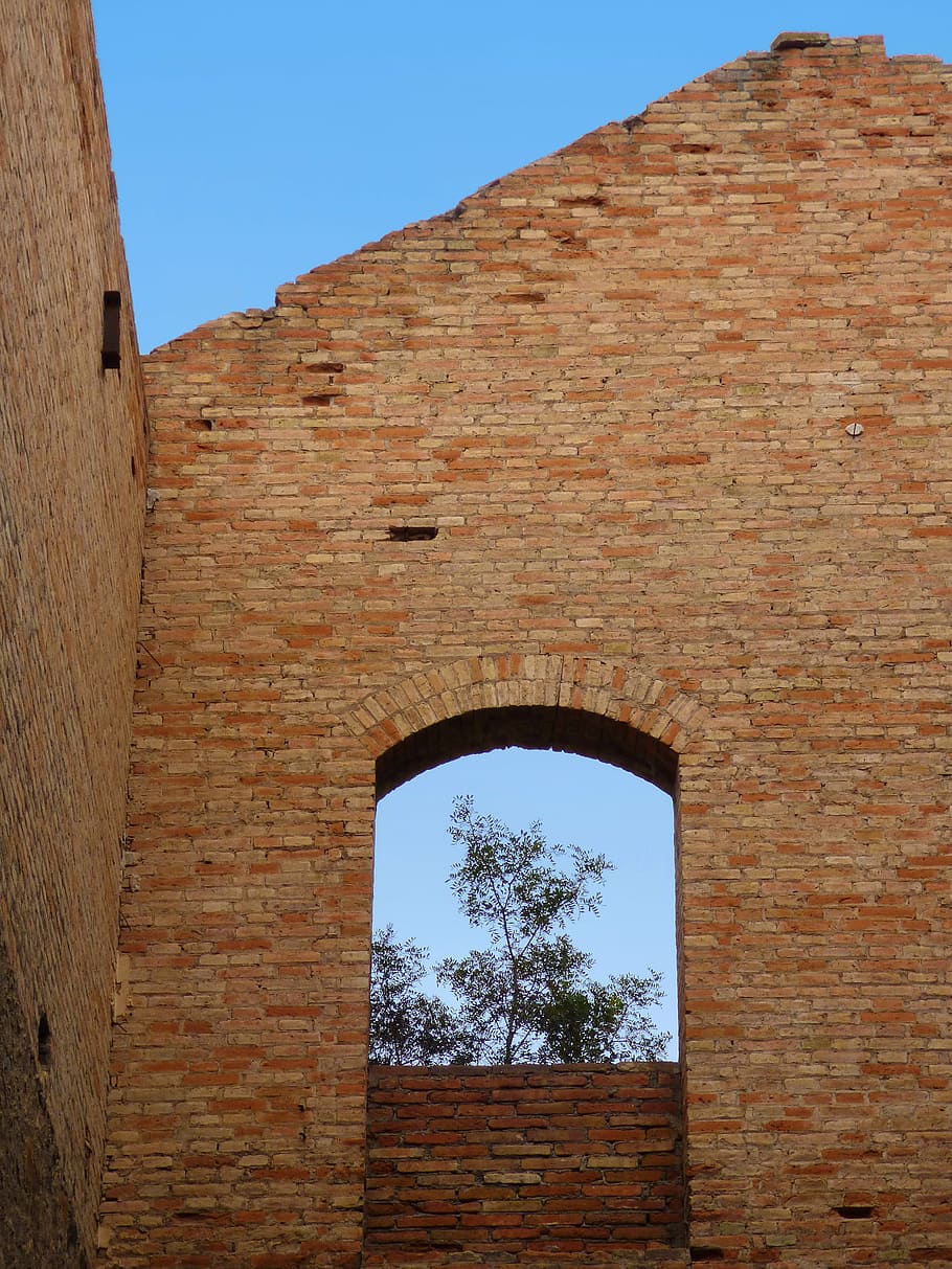 wall, window, factory, ruin, industrial architecture, abandoned HD wallpaper