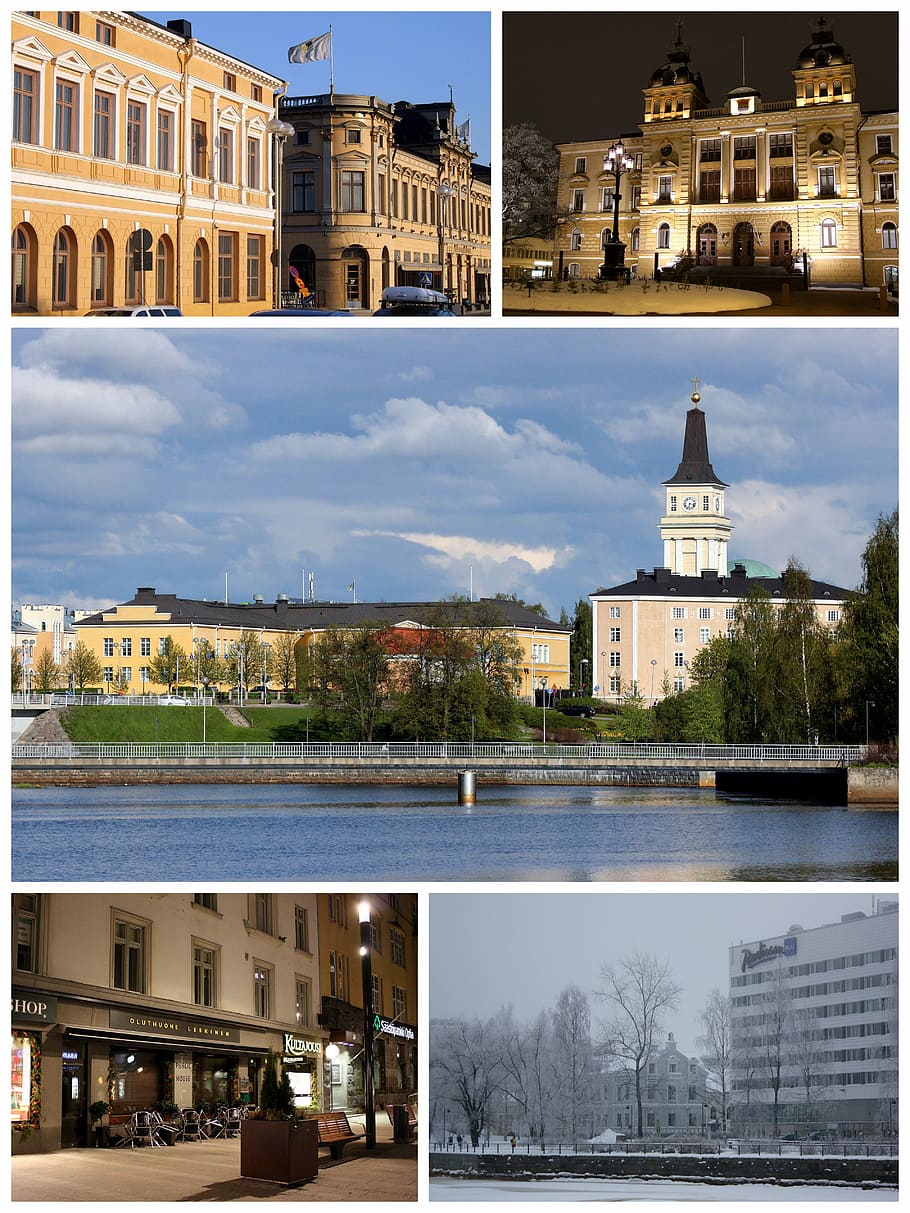 Oulu Collage in Finland, buildings, photos, landmarks, public domain, HD wallpaper