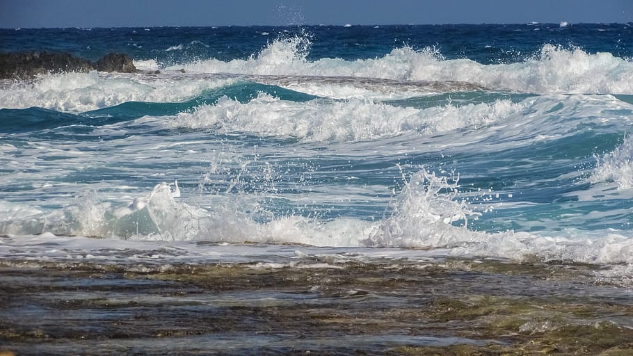 Wave, Bubbles, Foam, Spray, Energy, water, splash, liquid, sea HD wallpaper
