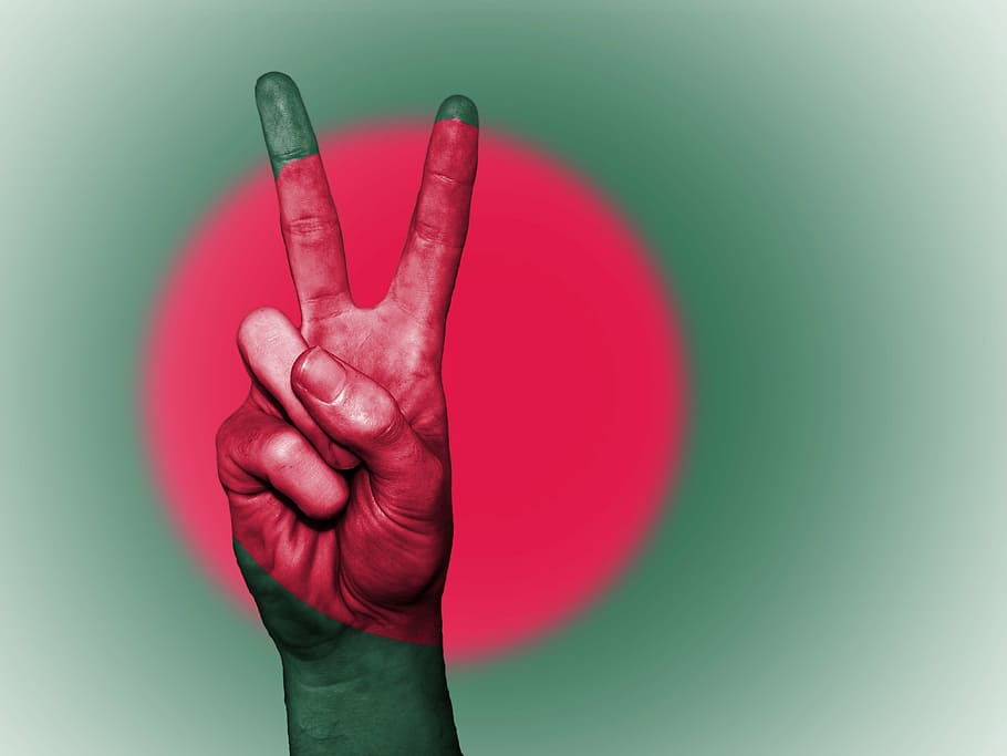HD wallpaper: person's fingers, bangladesh, flag, peace, background, banner  | Wallpaper Flare