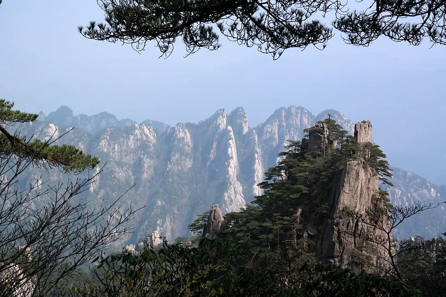 sulfuric acid, mountain, people's republic of china, rock, travel HD wallpaper