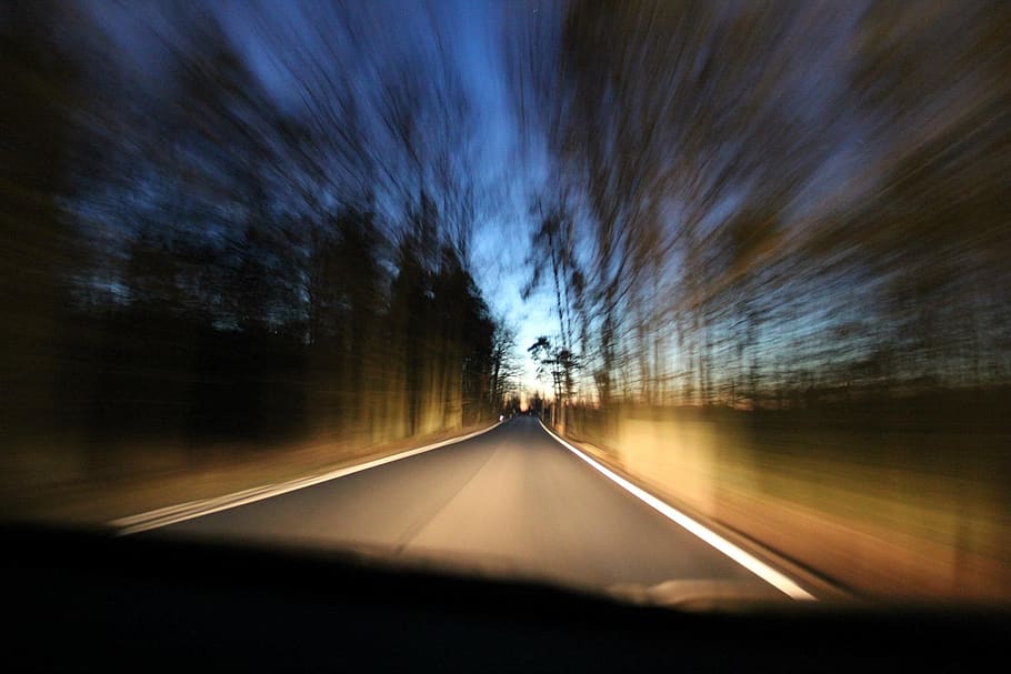 road, blur, speed, transportation, motion, blurred motion, mode of transportation HD wallpaper