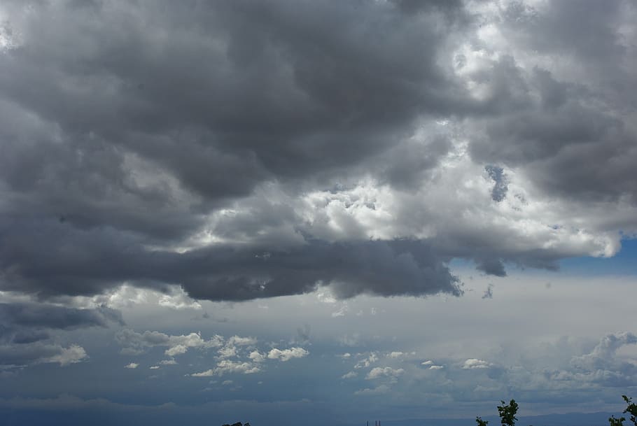 storm, thunderstorm, clouds, rain, nature, weather, cloud - Sky HD wallpaper