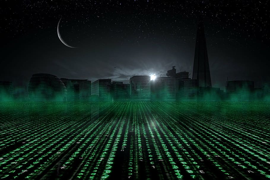 photography of city skyline at night, sillouette, state, urban HD wallpaper