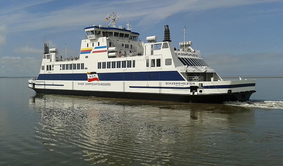 ferry, north sea, regular services, nautical Vessel, transportation HD wallpaper