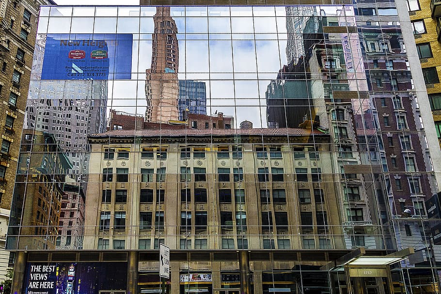 Building, High Rise, Skyscraper, reflection, city, urban, architecture HD wallpaper