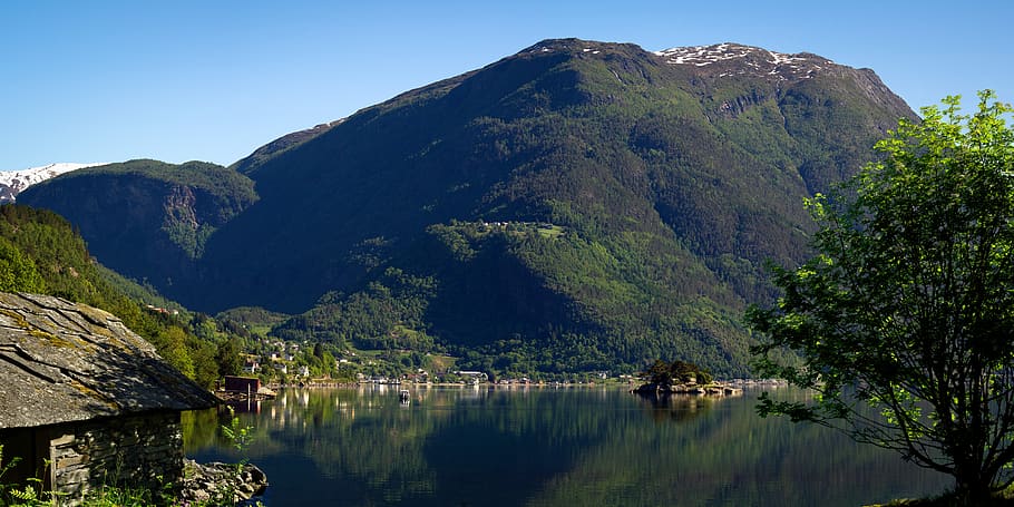 nature, panoramic, mountain, travel, water, fjord, sognefjord