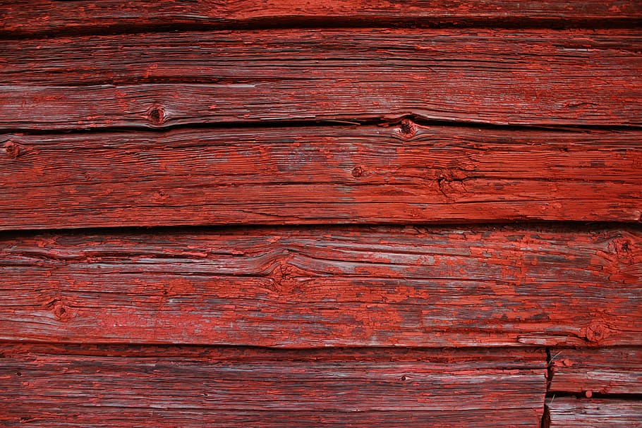 shallow focus of red wood, texture, paint, wood - material, backgrounds, HD wallpaper