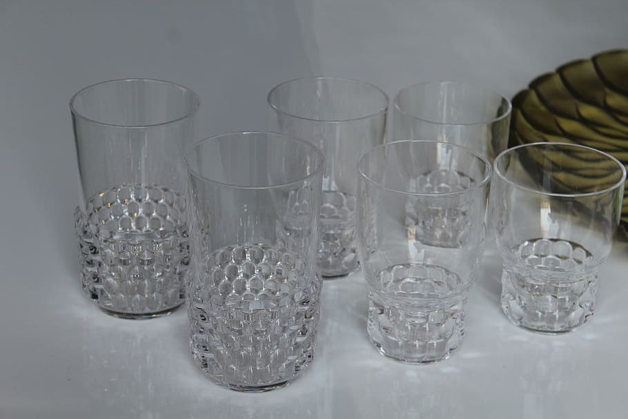 glasses, crystal, table, drink, service, glass - material, drinking glass HD wallpaper