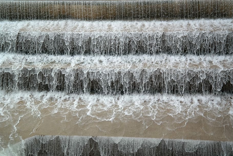 Weir, Waterfall, River, lechfall, füssen, water power, murmur HD wallpaper