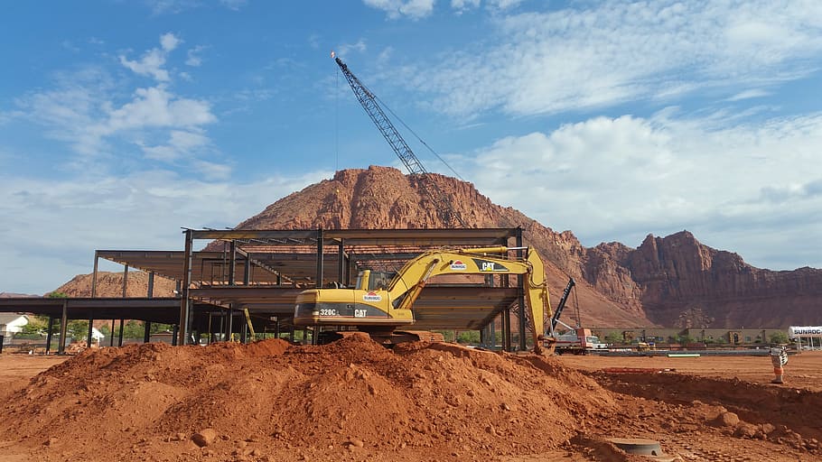 Southern Utah, Construction, structure, desert, electrical HD wallpaper