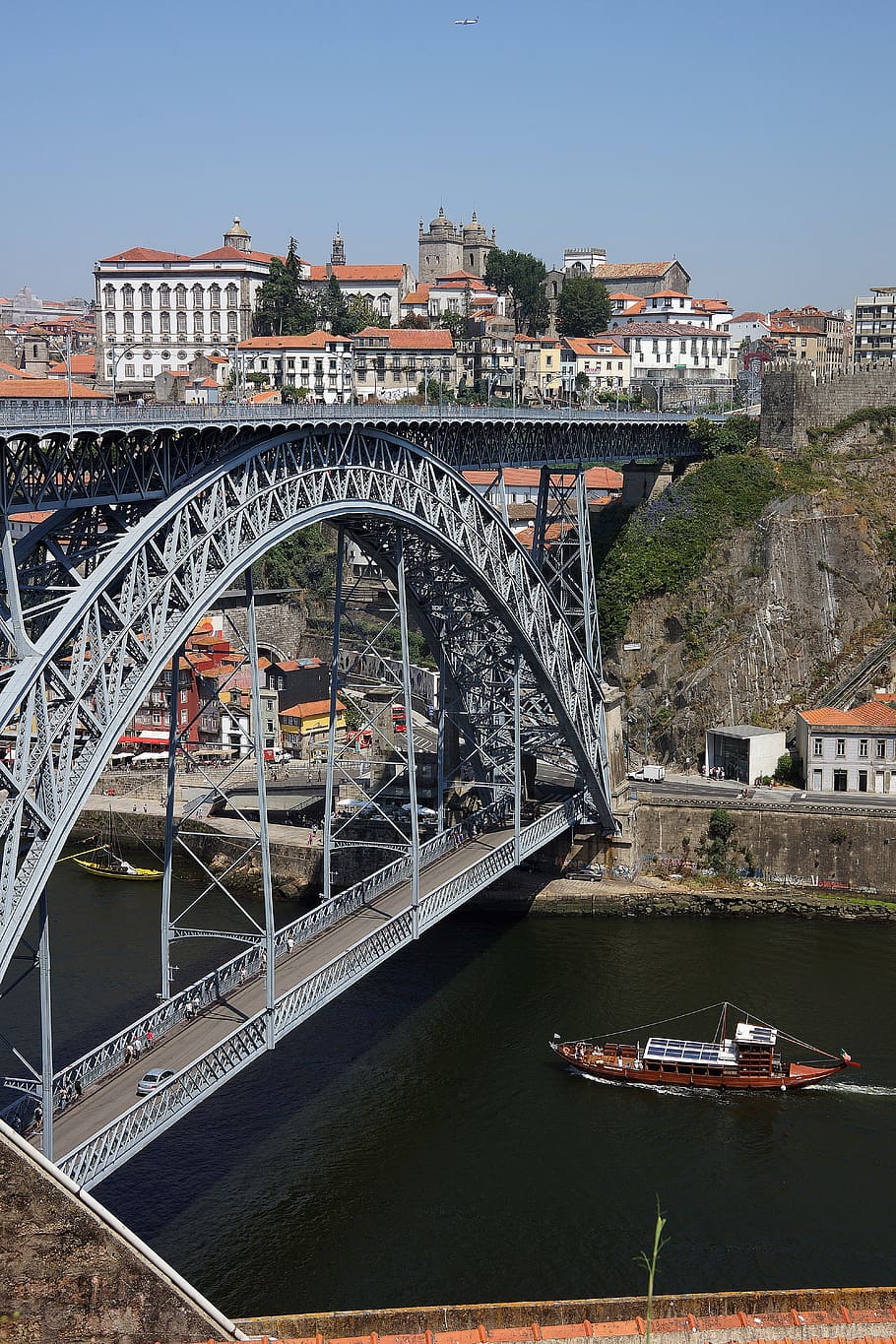 porto, oporto, bridge, portugal, city, architecture, historic
