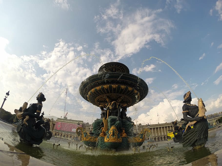 concord, source, paris, sky, group of people, military, nature HD wallpaper